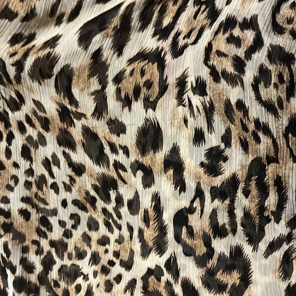 Two Sheer Beach Pool Swimsuit Coverup Tops Blouses Leopard & Polka Dot - Picture 16 of 16